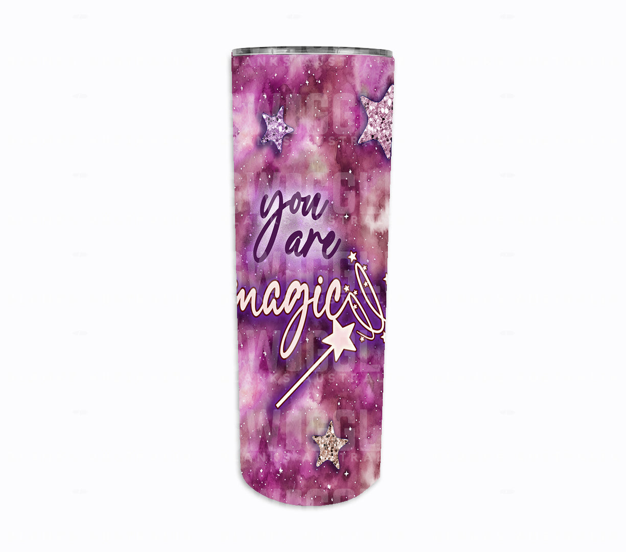 You Are Magic Purple - Digital Download - 20oz Skinny Straight Tumbler Wrap