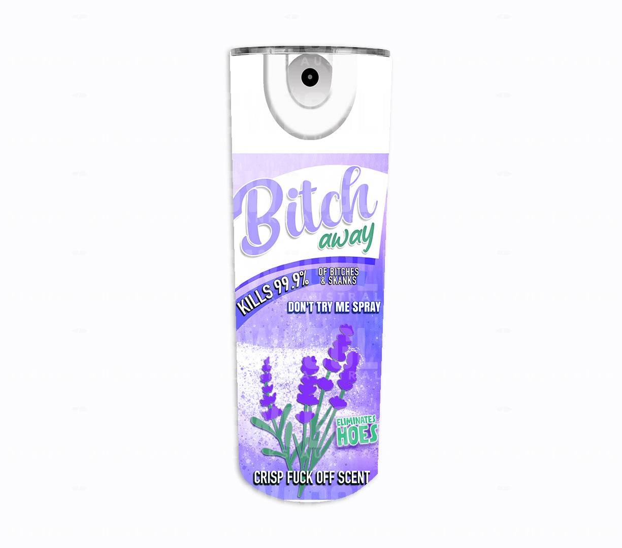 Bitch Away Lavender - Digital Download - 20oz Skinny Straight Tumbler Wrap