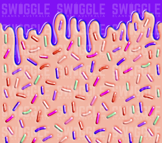 Sprinkle Drip Cake Blush - Digital Download - 20oz Skinny Straight Tumbler Wrap