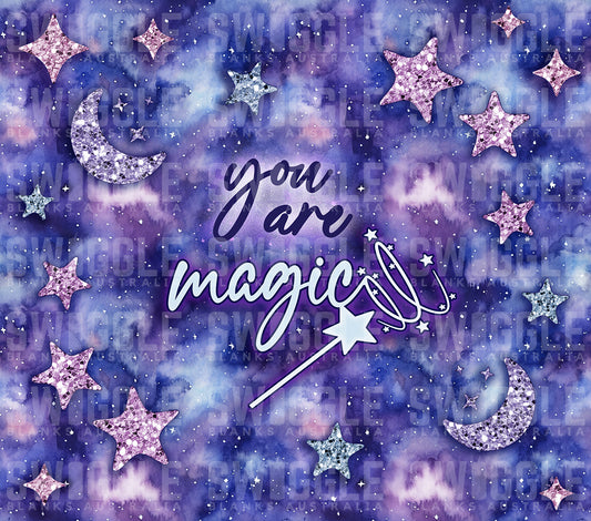 You Are Magic Blue - Digital Download - 20oz Skinny Straight Tumbler Wrap
