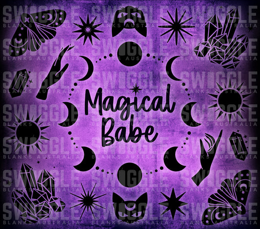 Magical Babe Purple - Digital Download - 20oz Skinny Straight Tumbler Wrap