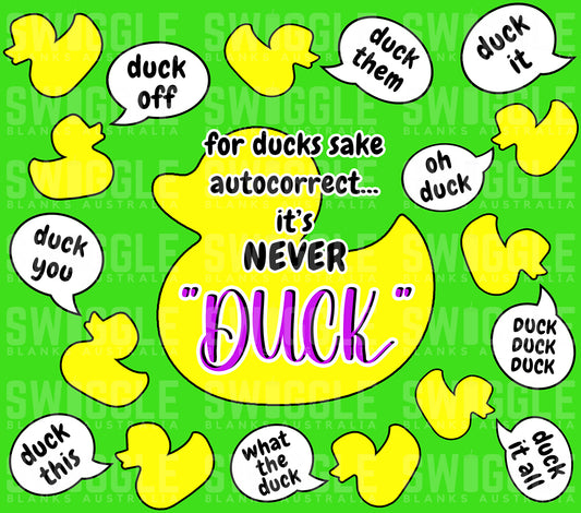 "Duck" Green - Digital Download - 20oz Skinny Straight Tumbler Wrap