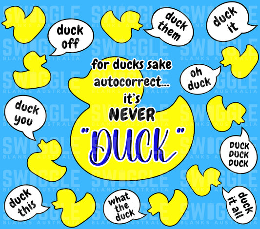 "Duck" Blue - Digital Download - 20oz Skinny Straight Tumbler Wrap