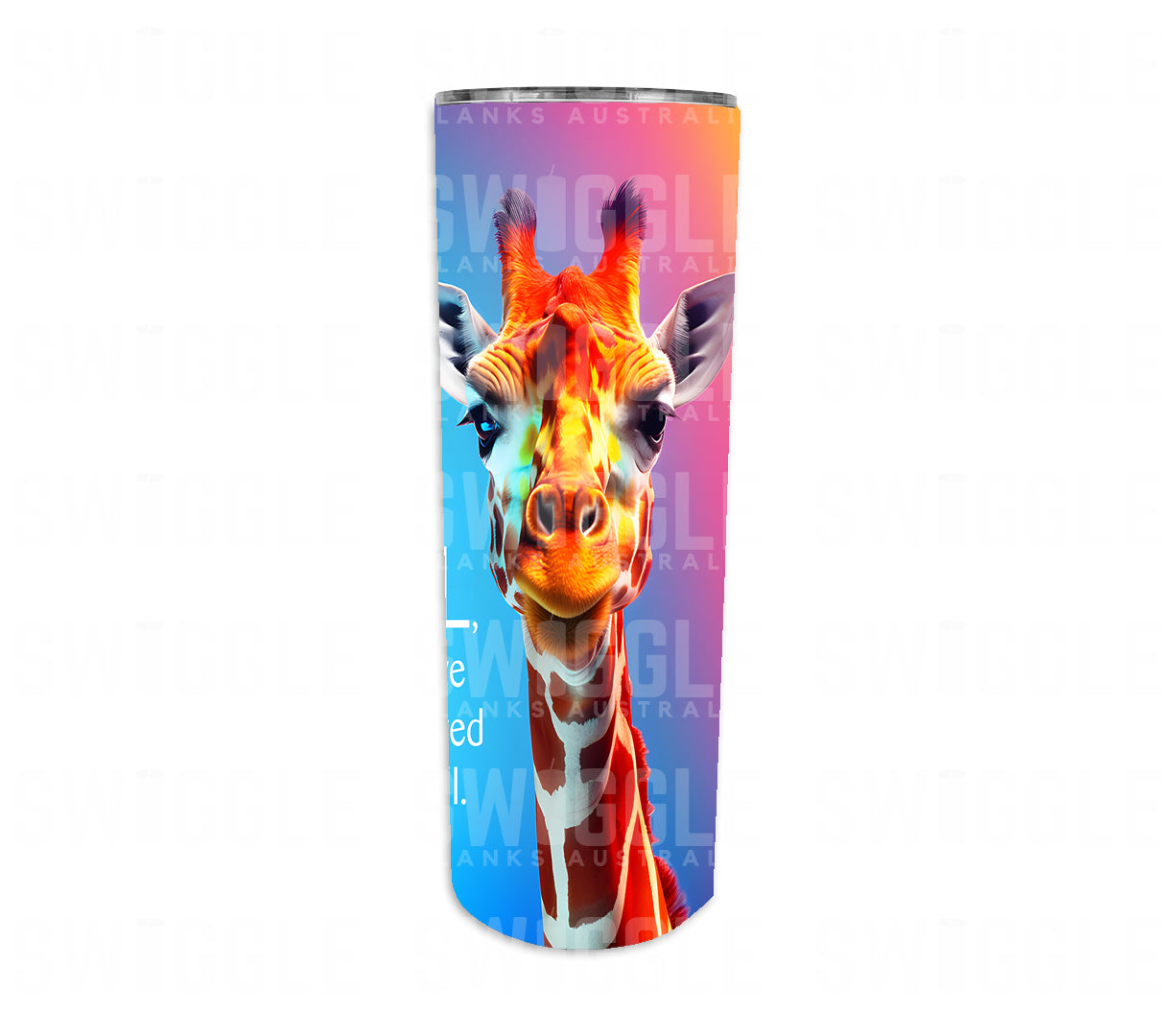 Tall Giraffe Animal Bundle - Digital Download - 20oz Skinny Straight Tumbler Wrap