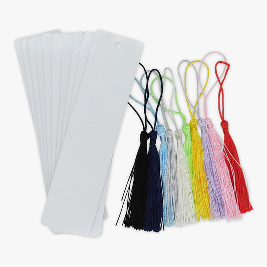 Double Sided Sublimation Bookmarks with Tassel (Pack of 10)