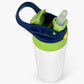 12oz Straight Kids Sublimation Drink Bottle With Flip Top Lid White Gloss