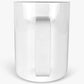 12oz Straight Stainless Steel Sublimation Mug White Gloss
