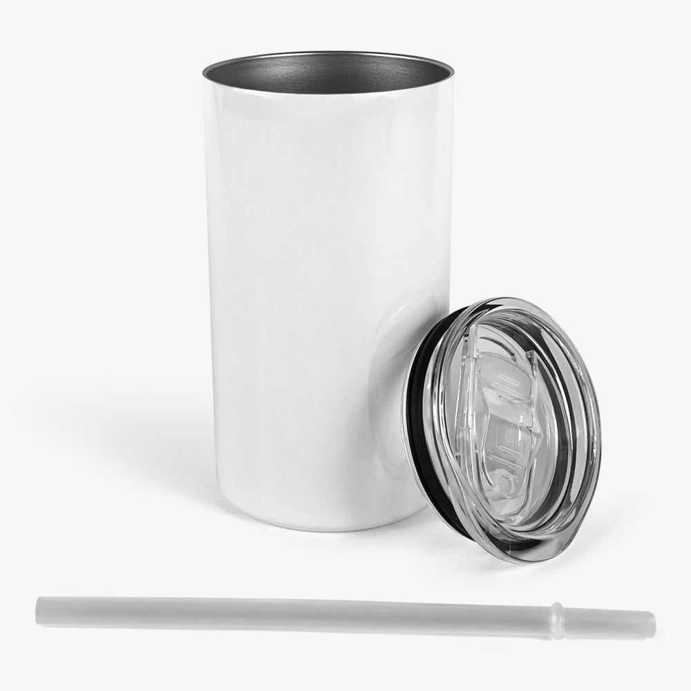 12oz Straight Sublimation Tumbler White Gloss