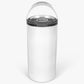 16oz Dual Lid Sublimation Can Cooler Tumbler White Gloss