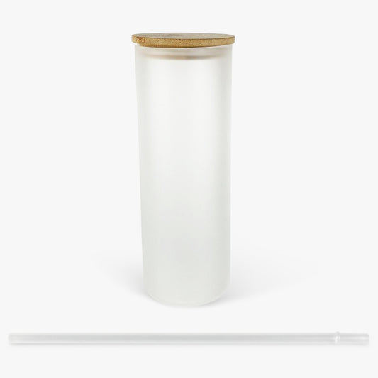 25oz Frosted Glass Sublimation Tumbler