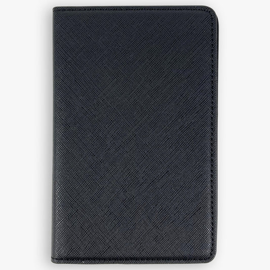Black Saffiano Vegan Leather Passport Holders